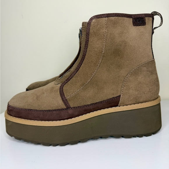 UGG Shoes - UGG Women Cityfunc Zip Water-Resistant Platform Bootie Hickory Suede Size 9 New